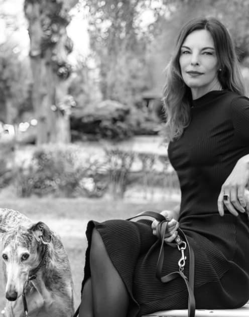 Veruschka and her dog